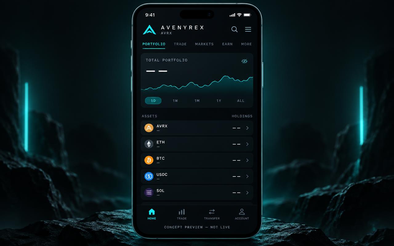 Mobile experience concept preview — not live